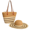 Sac en Paille et Chapeau de Soleil Stylé