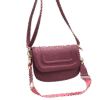 Sac à main en cuir Rouge de bordeau, haute qualité